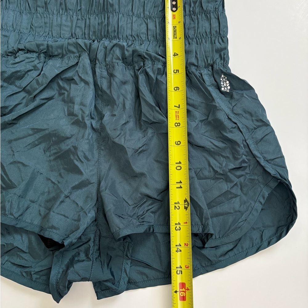 Free People Movement The Way Home Shorts Metallic Green Size Large - Picture 7 of 9